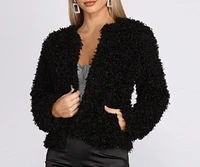 Cozy Chic Shaggy Cardigan