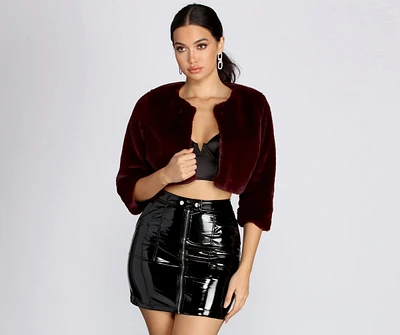 All The Fur Cropped Jacket