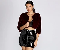 All The Fur Cropped Jacket