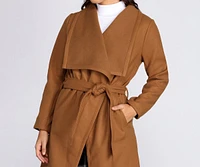 Taking Care Of Business Belted Coat