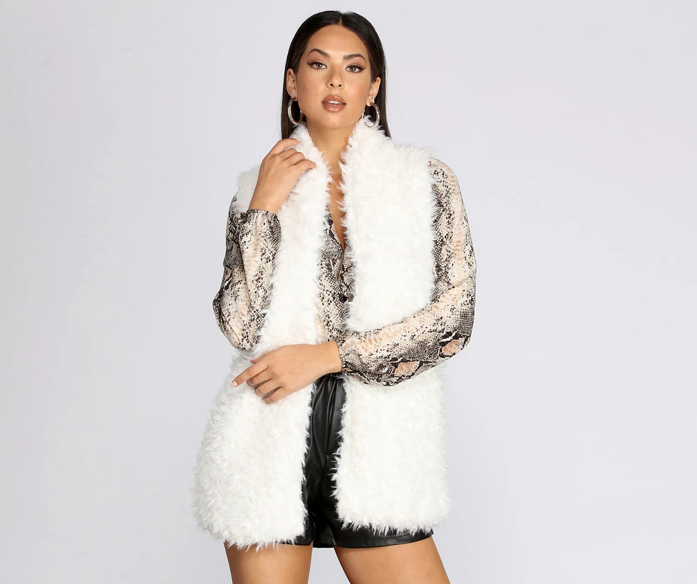 Feelin' Frisky Faux Fur Vest