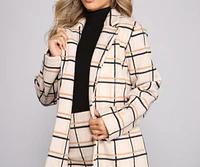 Keep It Check Plaid Coat