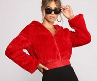 Faux-Ever Trendy Hooded Jacket