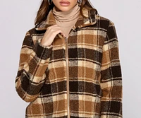 Play On Plaid Wubby Knit Jacket