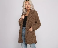 So Extra Faux Fur Shaggy Jacket