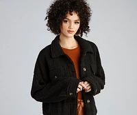 Cozy Moment Sherpa Knit Shacket