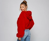 Fuzzy Feels Faux Fur Hoodie