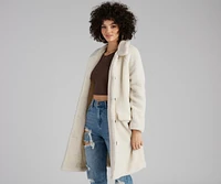 Cozy Season Long Sherpa Coat