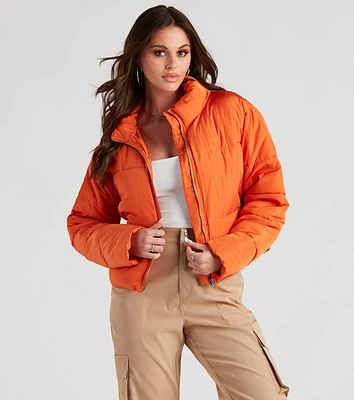 Your Favorite Puffer Crop Jacket