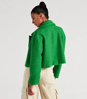 Cozy The City Faux Sherpa Coat