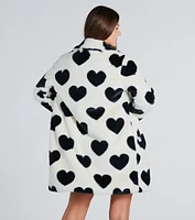 Lovestruck Faux Fur Heart Coat