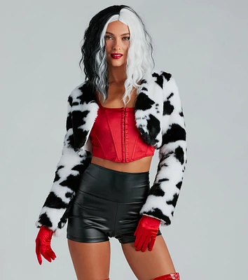 Major Diva Energy Cropped Faux Fur Jacket