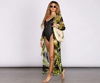 On Vacay Tropical Mesh Duster