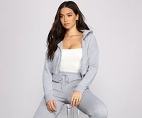 Cute And Casual Zip-Up Hoodie