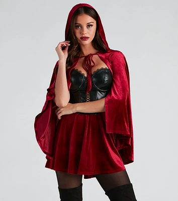 Lil Red Velvet Halloween Cape