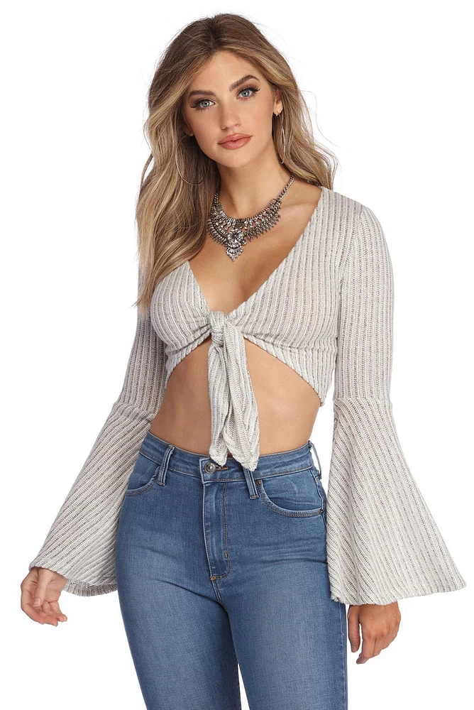 Boho Beauty Tie Front Top