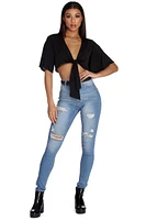 Tied To Fashion Crop Top