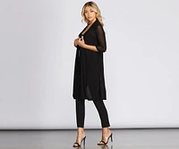 Sheerly Stylish Trench Duster