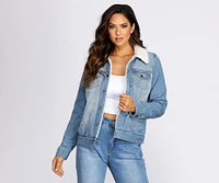 Sherpa Lined Denim Jacket