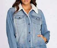 Sherpa Lined Denim Jacket