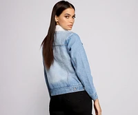 Cozy Cutie Sherpa Knit Denim Jacket