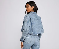 The Next Level Cropped Denim Jacket