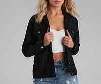 Effortlessly Trendy Boyfriend Denim Jacket