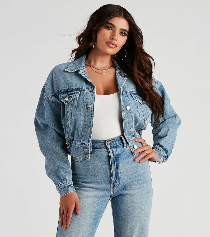 90s Chick Boyfriend Denim Jacket