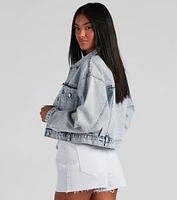 Pit Stop Acid Wash Denim Jacket