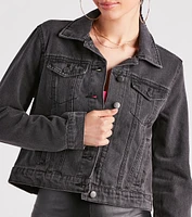 Casual Everyday Slay Denim Trucker Jacket