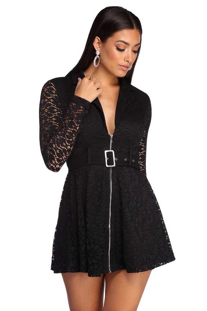 All Laced With Style Jacket Dress