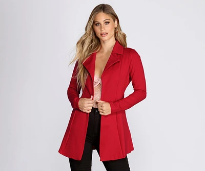 Amore Long Belted Trench Coat
