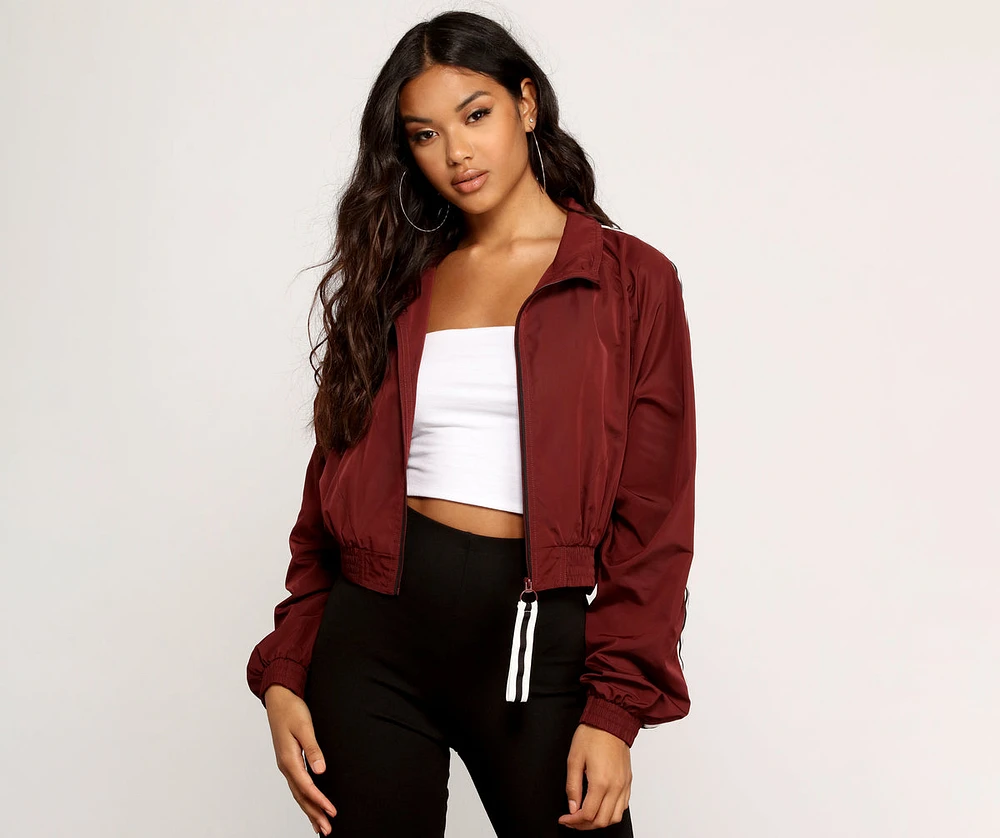 Cropped Sporty Jacket