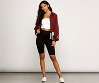 Cropped Sporty Jacket