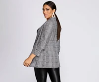 Seal The Deal Plaid Blazer