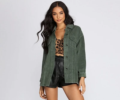 Over-Sized Boyfriend Corduroy Jacket