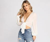 Boho-Chic Tie-Front Top