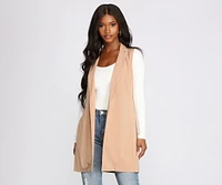 Belted and Poised Trench Vest