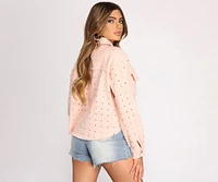 Easygoing Eyelet Cotton Jacket