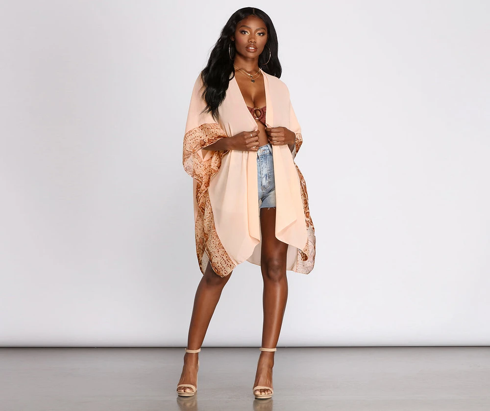 Viper Vibe Chiffon Kimono