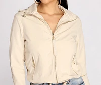 Effortless Everyday Zip Front Jacket