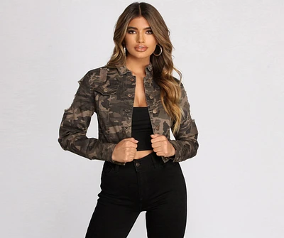 Distressed To Impress Cropped Jacket