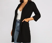 High Standards Long Blazer