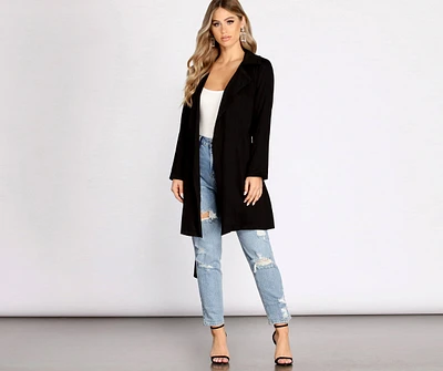 Nine To Five Belted Trench Coat