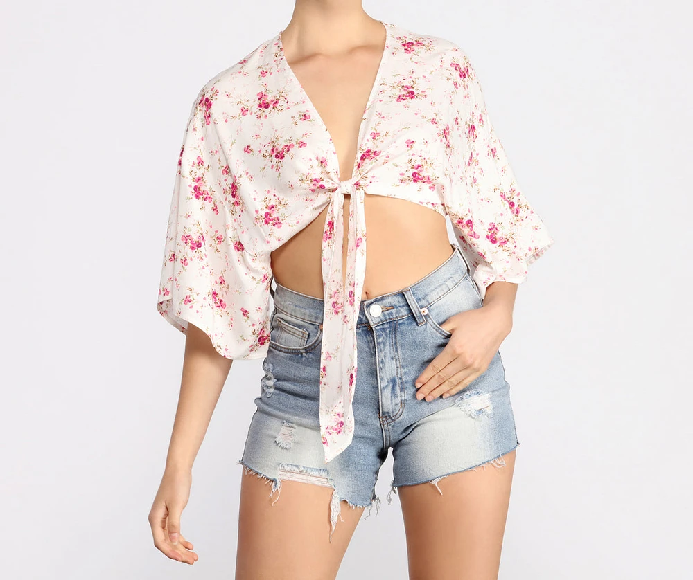 Floral Dream Kimono Sleeve Top