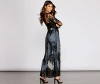 Feel It The Air Applique Sheer Duster