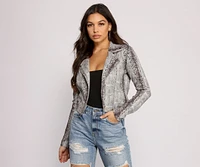 Stay Stylish And Sultry Moto Jacket