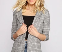 Perfectly Plaid Lined Blazer