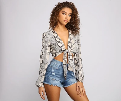 Sassy Style Tie-Front Top