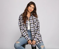 Preppy Chic Plaid Shacket